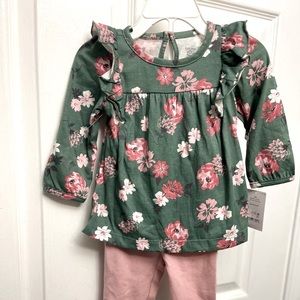 Carter’s 12m Two Piece Long Sleeve Floral Set